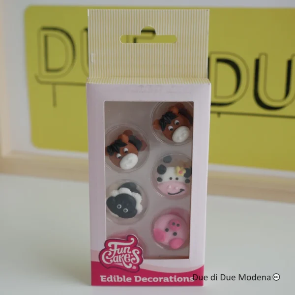 Animali della fattoria in zucchero FunCakes