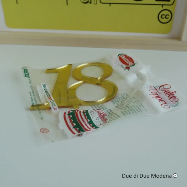 Cake Topper 18 anni Graziano