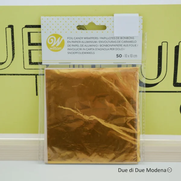 Involucri in carta stagnola per cioccolatini Wilton