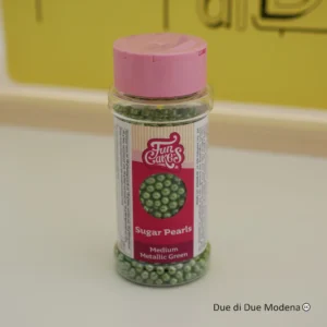 Perle di Cioccolato verde metallico Funcakes