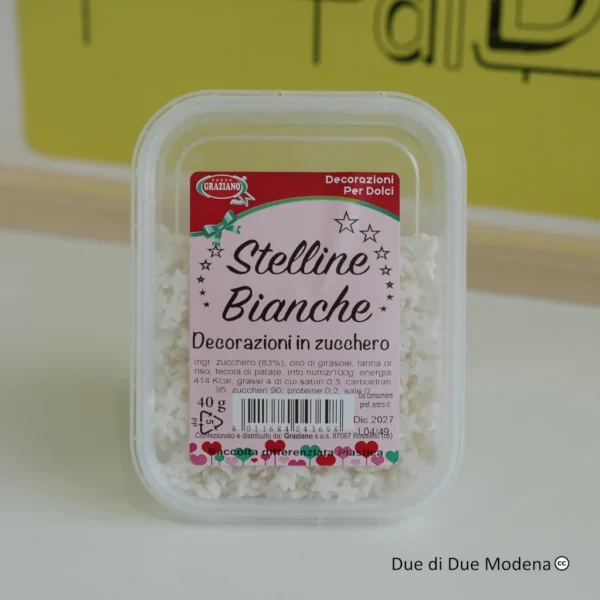 Stelline in Zucchero Graziano Bianche