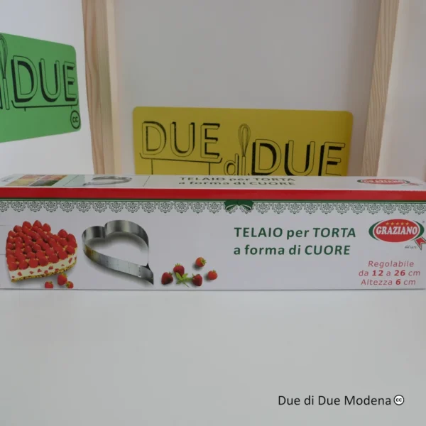 Telaio per torta a forma di cuore Graziano
