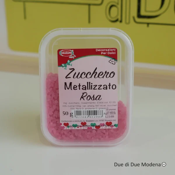 Zucchero metallizzato Graziano Rosa