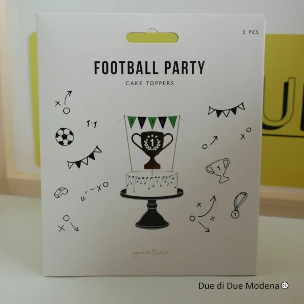 Cake toppers football party PartyDeco