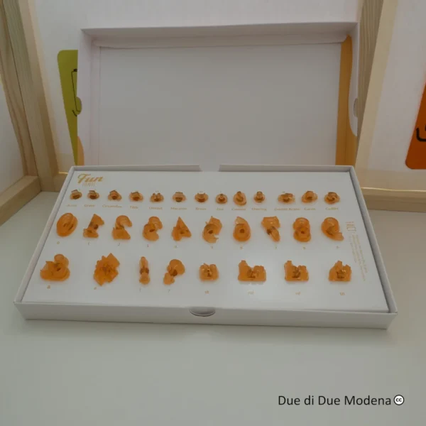 Set stampi numeri PME interno della confezione