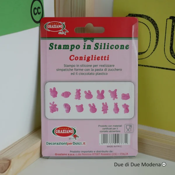 Stampo in silicone coniglietti Graziano - immagine 2