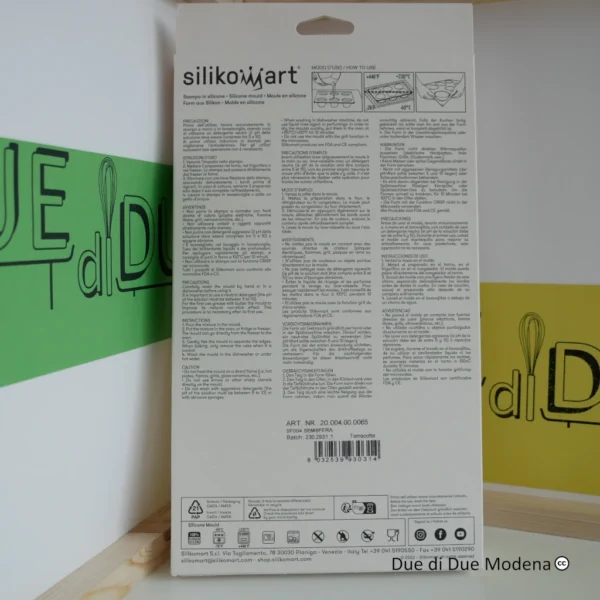 Stampo in silicone sfere Silikomart retro della confezione