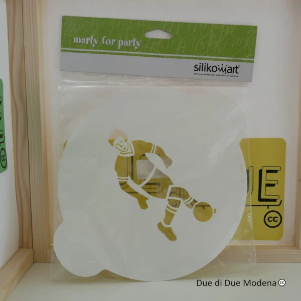 Stencil calciatore Silikomart