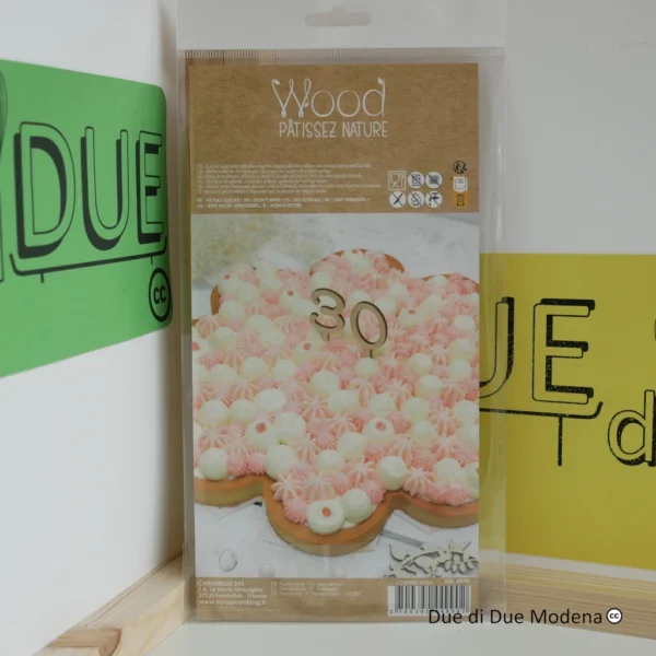Topper numeri per torta ScrapCooking retro della confezione