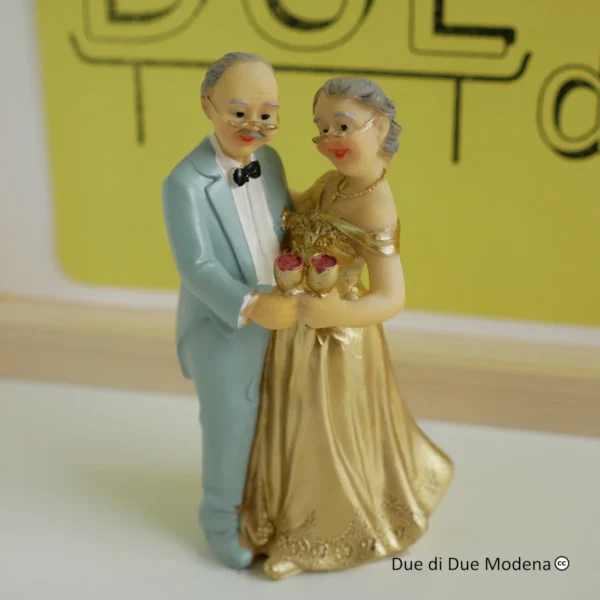Topper sposini anniversario di matrimonio PartyDeco