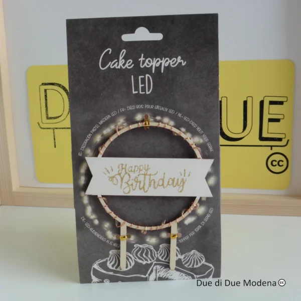 Cake topper led ScrapCooking