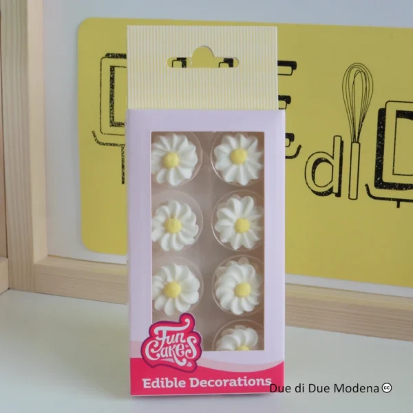 Margherite di zucchero bianche FunCakes
