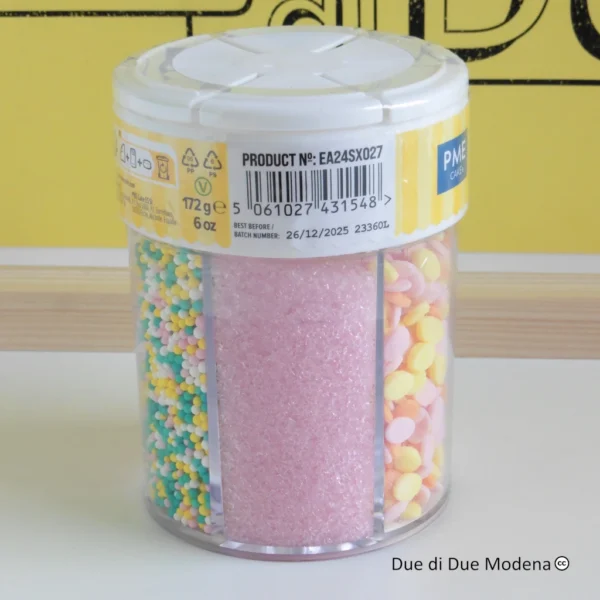 Mix di zuccherini pasquali 6 in 1 PME vista posteriore