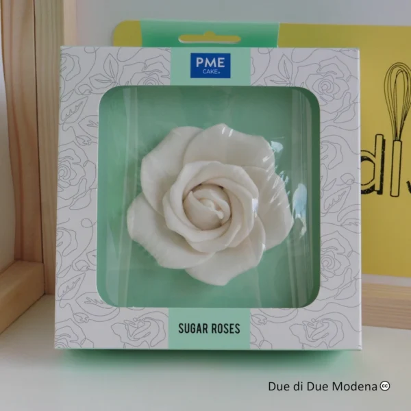 Rosa in zucchero bianca PME