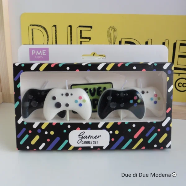 Set candele a tema gamer PME