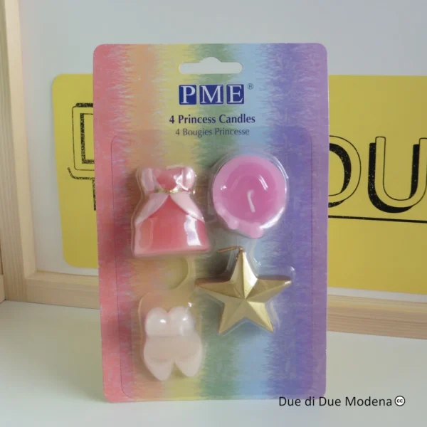Set di candele tema principessa PME