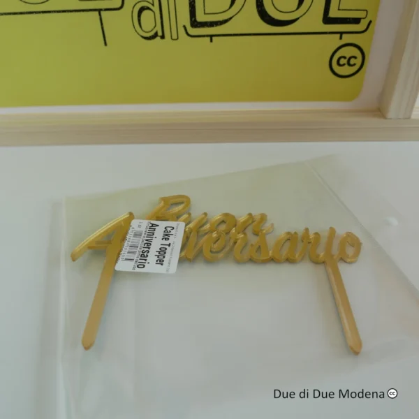 Topper torta Buon Anniversario Graziano